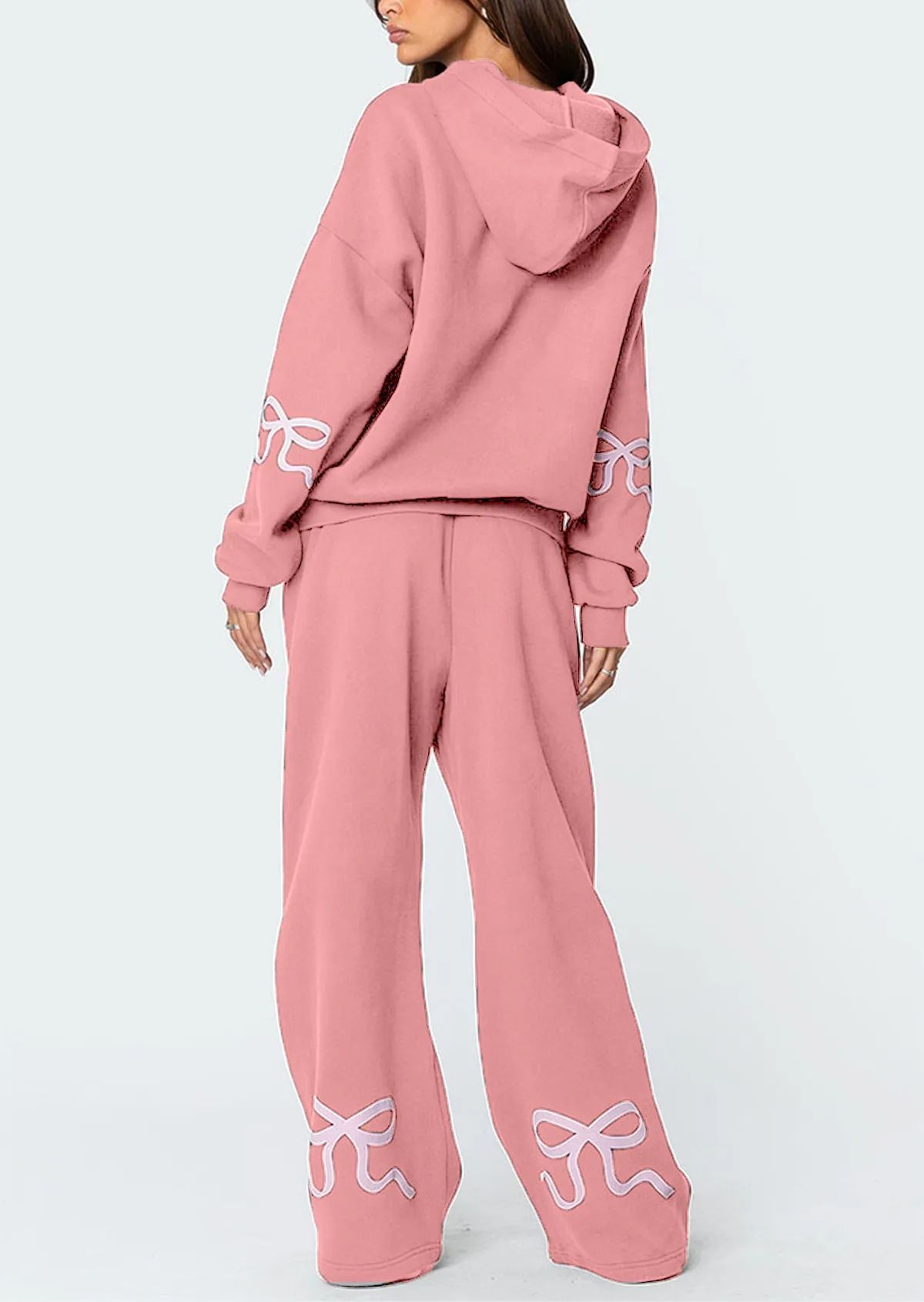 Women’s Stylish Bow Tie Hoodie – Long Sleeve Sweatshirt With Casual And Comfortable Fashion Influence_ecoleips.com