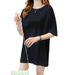 A Medium-To-Long-Length, Pure Cotton Short-Sleeved T-Shirt Designed For Women Perfect As A Summer Or School-Day Outfit_ecoleips.com
