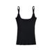 European And American Style Sexy Square-neck Sleeveless Knitted Camisole, New Spring Model, Simple Slim-fit Short Base_ecoleips.com