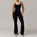 Women's Clothing Hollow Beautiful Back Yoga Suit Dance Sports Jumpsuit Hip Lifting Pleated Flared Jumpsuit Yoga Suit_ecoleips.com