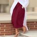 European And American Cross-border Foreign Trade Casual Solid Color Wide-leg Cropped Pants, Comfortable_ecoleips.com