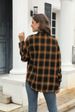 K Women's Long Sleeved New Plaid Button Up Shirt Top Jacket_ecoleips.com