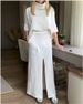Women's Clothing New Women's Autumn And Summer Solid Color Casual Loose Casual Pocket Sweatshirt Straight Skirt Suit_ecoleips.com