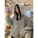 Women's Zip-Up Hoodie – Lightweight & Fleece-Lined Pullover With Adjustable Hood, Relaxed Fit (S-2XL)_ecoleips.com