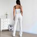 AD391 Cross-Border Two-Piece Camisole Yoga Set With Foldable High Waist, Casual Versatile Fitness Sports Outfit_ecoleips.com