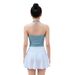 Women's Floral Strapless Dress Style Swimsuit Halter Neck French Retro Design For Beach And Hot Spring Resorts_ecoleips.com