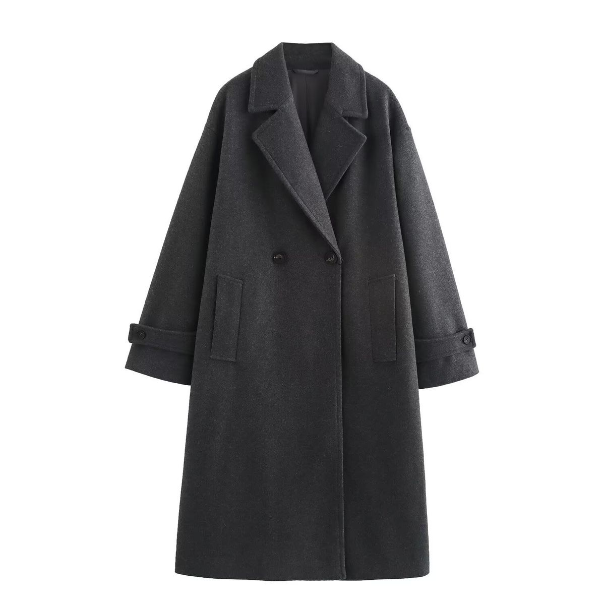 Women's Clothing Autumn And Winter New Temperament Fashion Long Soft Loose Coat_ecoleips.com