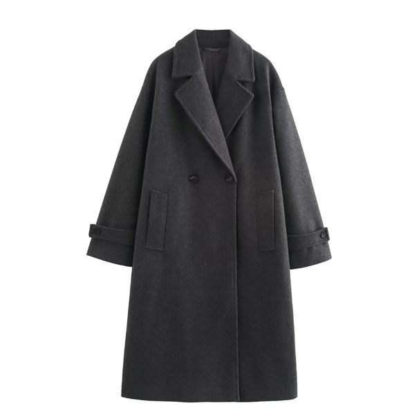 Women's Clothing Autumn And Winter New Temperament Fashion Long Soft Loose Coat_ecoleips.com