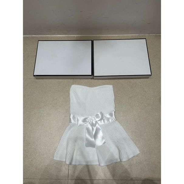 Trendy Brand Knitted Bow Sleeveless Pullover Tube Top Slim-Fit Versatile Women's Tank Top, New Summer 2026 Collection_ecoleips.com