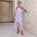 2026 New Cross-Border Off-Shoulder European And American Women's Fashion Chiffon Printed Elegant Long Evening Dress_ecoleips.com