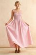 Summer Retro Plaid A-Line Dress For Women Slimming Design With Waist Cinching_ecoleips.com