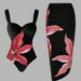 Women's Clothing One Piece Bikini Sexy Sling Flower Print Slim Hip Beach Skirt Swimsuit Female_ecoleips.com