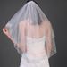 Two-Layer Handmade Lace Veil With Crystal Accents – Elegant Bridal & Party Headpiece For Weddings & Special Occasions_ecoleips.com