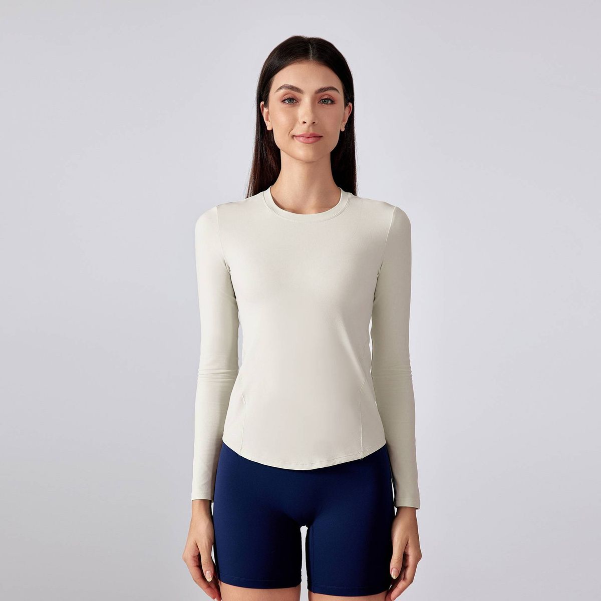 Women's Clothing Yoga Clothing Tops Slim Elastic Slimming Sports Long Sleeves Training Fitness Clothes_ecoleips.com