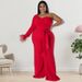 Women's Clothing Plus Size Women's Asymmetrical Jumpsuit Long Sleeve For Formal & Casual For Women Long Sleeved Collared Dress_ecoleips.com