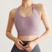 Women's Clothing High Strength Shock Proof Bra Nude Sports Underwear Women's Running Fitness Yoga Clothes One Piece Cup Large Size_ecoleips.com