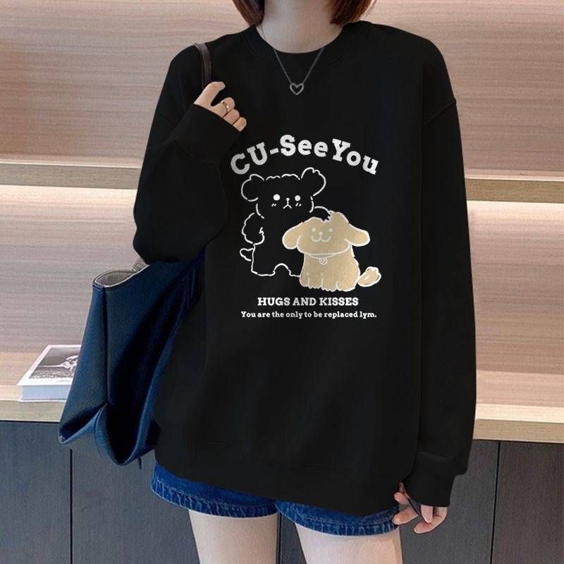 FW25 Matching Couple Cotton Crew Neck Sweatshirt - His & Hers_ecoleips.com