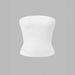 Women's Plus Size Sexy Strapless Basic Tank Top, Fashionable Solid Color Elastic Slim-Fit Tube Top_ecoleips.com