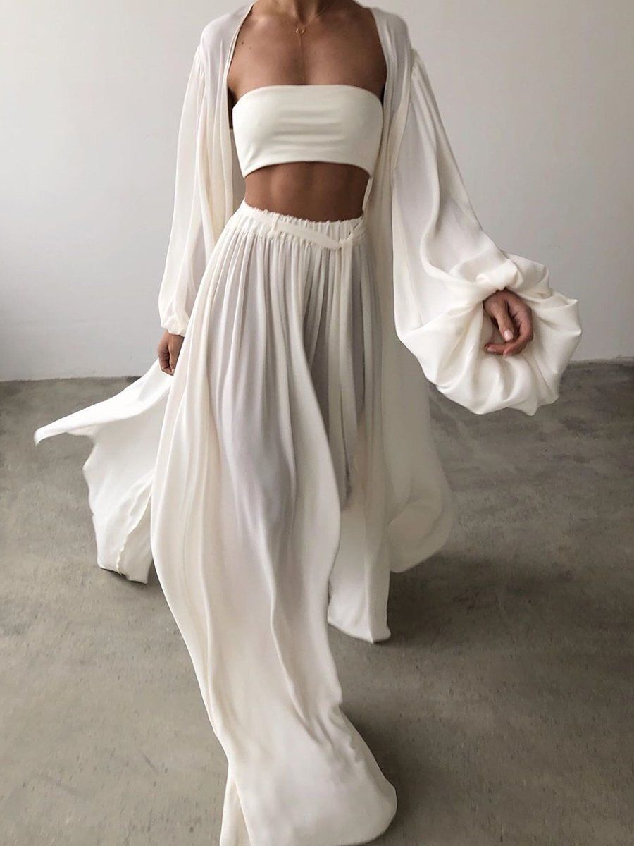 Women's Clothing Stylish 3-Piece Women's Suit Set - Sexy Blazer & Pants For Spring Summer Office & Casual Outfit_ecoleips.com