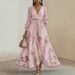 2025 European And American Hot Selling Printed Holiday Dress_ecoleips.com