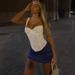 WQ25061 Women's Lace Patchwork Camisole With Waist Tie 2025 European And American Style Summer New Fashion Versatile Top_ecoleips.com