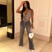 European And American Style INS Summer New Fashion Unique Metal Chain Halter Neck Backless Sexy Hollow-out Women's Tank_ecoleips.com