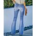 Vintage High-Waisted Flared Jeans For Women - Stretch Denim With Multiple Buttons & Washed Finish - Plus Size Available_ecoleips.com