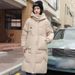 Women's Detachable Hood Long Down Coat Winter Warm Thick Padded Jacket Outerwear For Cold Weather_ecoleips.com