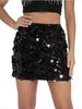 K Irregular Sequins, Fashionable Mini Skirts, Women's Gatherings, Nightclubs, Parties_ecoleips.com