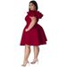 Plus Size Women's Clothing European American Style New Full Skirt Dress Multi Color Self-Produced_ecoleips.com