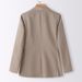 Cross-border Khaki Blazer For Petite Women, Trendy New Fashion Korean-style Casual Suit_ecoleips.com