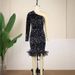 Women's Clothing one shoulder evening dress designer elegant colorful sequin dress party dress_ecoleips.com