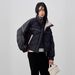 Stylish Women's Short Down Jacket With Stand Collar, Lightweight Warm Winter Coat, Street Fashion Outerwear For Petite & Casual Wear_ecoleips.com