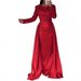 Women's Clothing Women's Banquet Long Sleeved Temperament Socialite Annual Meeting Host Aura Queen Sequined Evening Dress_ecoleips.com