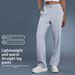 Women's Autumn/Winter High Waisted Casual Wide Leg Pants, Fashionable And Versatile, Elastic Drawstring Long Pants, Loose Fit Sports Sweatpants DAW167_ecoleips.com