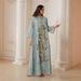 New Mesh Embroidered Dress, Muslim Long Robe, Middle East Dubai Abaya, Arabic Long Robe, Elegant Traditional Attire, Perfect For Special Occasions_ecoleips.com