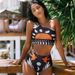 Women's Clothing Swimsuits Deep V Hollow Pattern Ethnic Style One Piece Swimsuit Suits_ecoleips.com