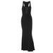 Women's Sleeveless Slim Fit Bodycon Dress Deep V Neck Eyelet European American Style Summer New Arrival Sexy_ecoleips.com