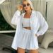Women's Clothing long-sleeved shorts loose casual _ecoleips.com