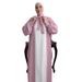 Verve 2025 New Dubai Solid Color Women's Muslim Bow Tie Decorated Cardigan Fashion Robe_ecoleips.com