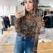 Women's Clothing Bottoming Shirt Leopard Mesh Print Long Sleeved Top Female_ecoleips.com