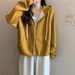 European American Real-shot Women's Sweatshirt, Spring And Autumn Thin Long-sleeve Loose Top, Hooded Zip-up_ecoleips.com