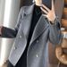 Chic Tweed Jacket For Women - Oversized Casual Short Coat With Elegant European Style (Gray, Beige, Black)_ecoleips.com