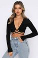 Women's Flare Pants & Tie Top Set – Butt-Lifting Yoga Pants With Deep V Sport Shirt (Athleisure Chic Combo)_ecoleips.com