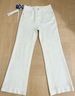 Summer New White Jeans For Women: Straight-leg Relaxed Fit High Waist Retro Simple Stylish Wide-leg Slimming Pants._ecoleips.com