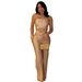 Women's Summer High-Waisted Jumpsuit Sleeveless Wide-Leg Romper Stretchy Casual Elegant One-Piece Breathable & Liberating Design_ecoleips.com
