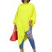 Women's Clothing Summer Chiffon Irregular Fashion Large Size Women's Loose Dress_ecoleips.com