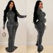 Women's Clothing Elegant Mesh Rhinestone Embellished Solid Color Long Dress Round Neck Long Sleeve Midi Dress Stretch Polyester Spandex Bodycon Dress_ecoleips.com