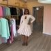 French Style Women's Halter Neck Dress Sexy Hollow Out Cutout Long Sleeves Fitted Waist A-Line Skirt Large Flared Skirt New Autumn_ecoleips.com