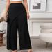 Women's Solid Color Wide-Leg Pants – Loose Fit High Waist Comfortable Trousers With Trendy Design_ecoleips.com